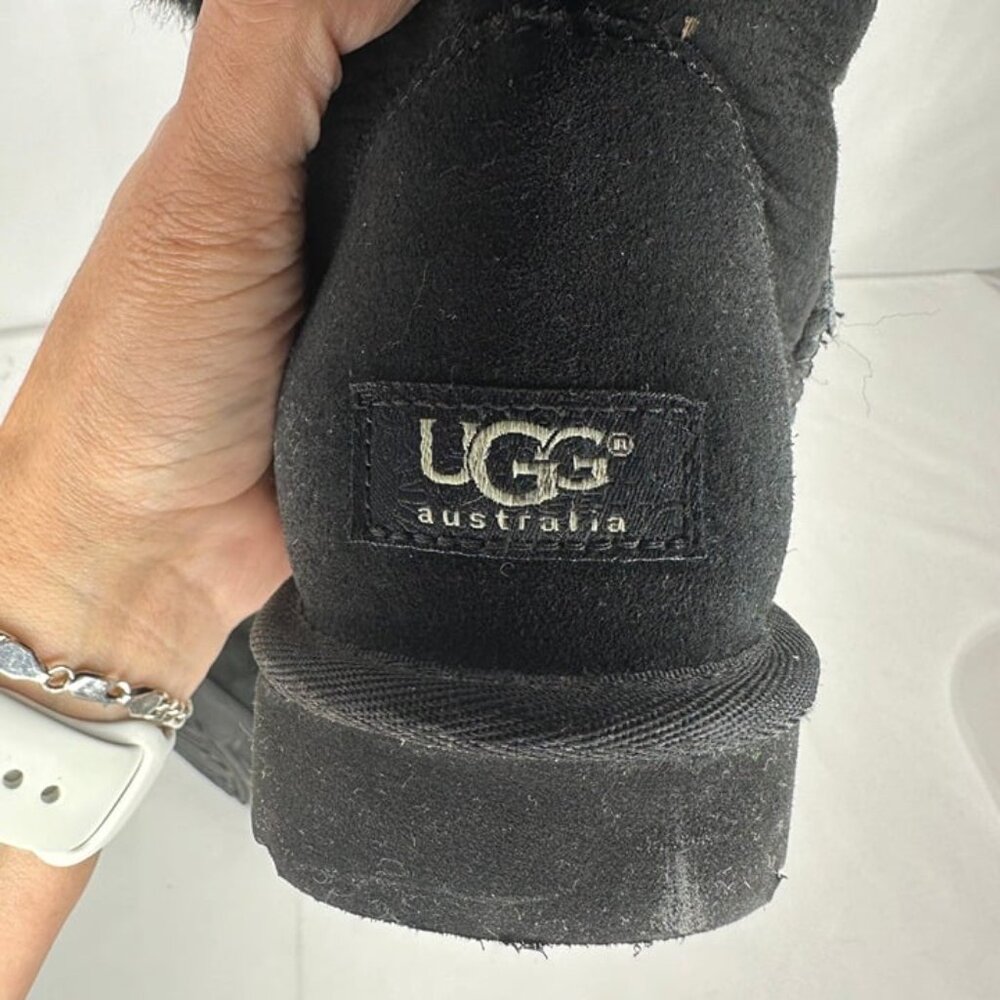 Ugg Australia Black Classic Tall Sheepskin Boots # 5815 Size 8 - Picture 10 of 10